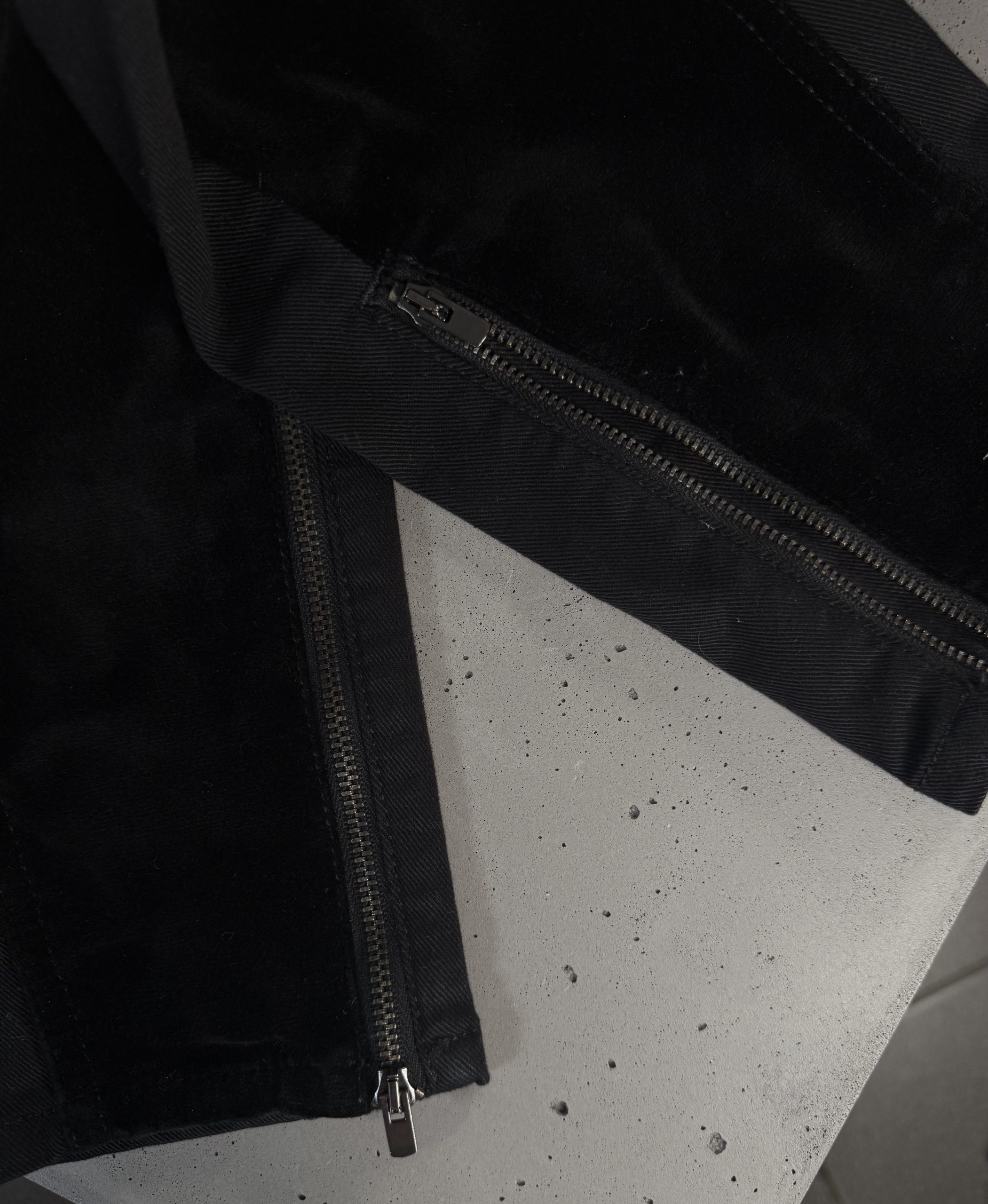 Stella McCartney Velvet-Front Skinny Trousers Stella McCartney Velvet-Front Skinny Trousers