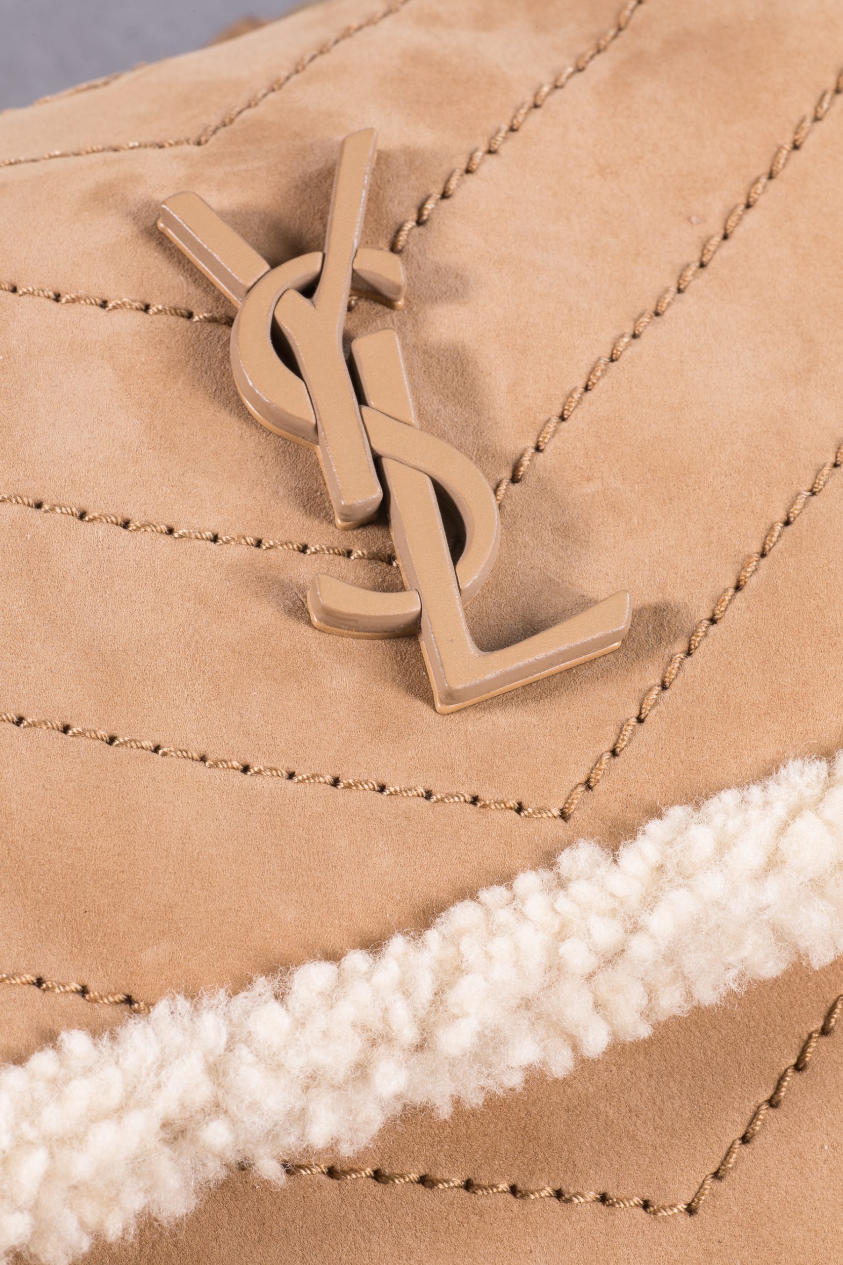 Saint Laurent Niki Medium Monogram Shearling Bag