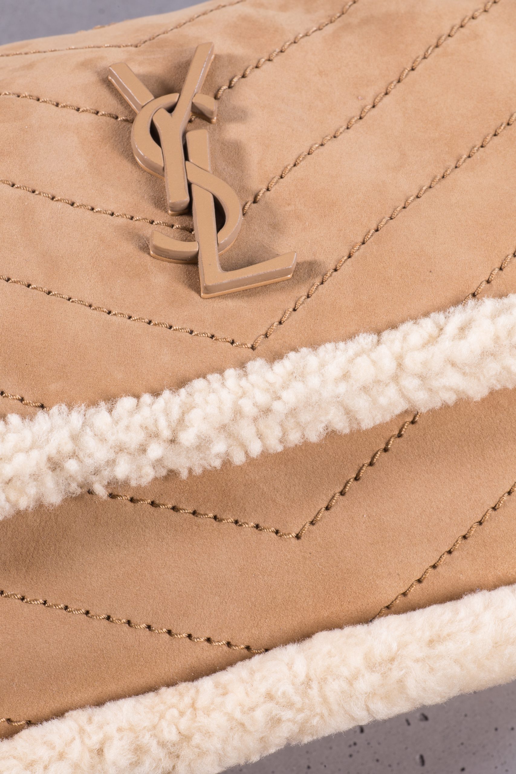 Saint Laurent Niki Medium Monogram Shearling Bag