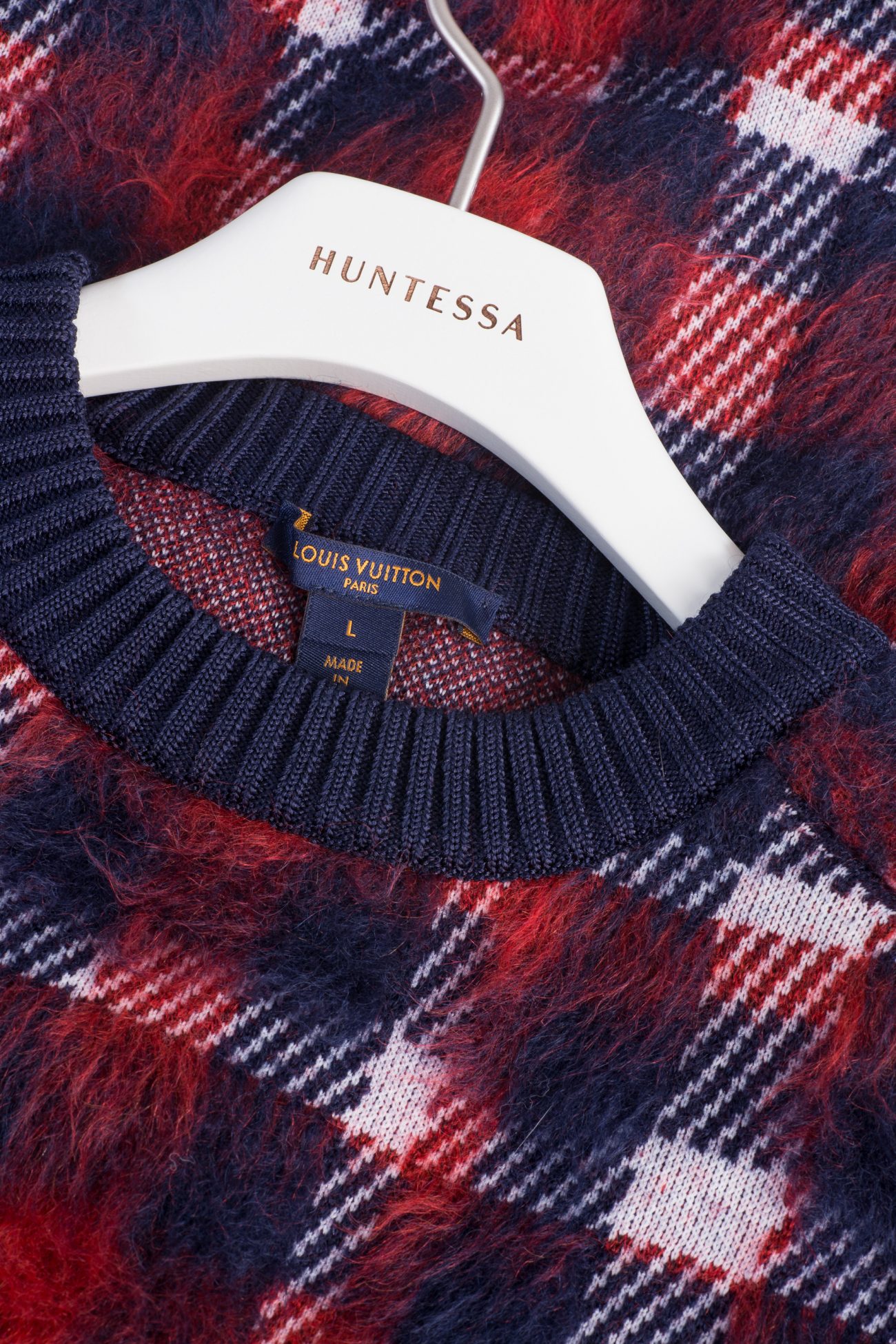 Louis Vuitton Oversized Checked Sweater Louis Vuitton Oversized Checked Sweater