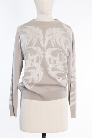 Alexander McQueen Wool and silk jumper with jacquard knit technique