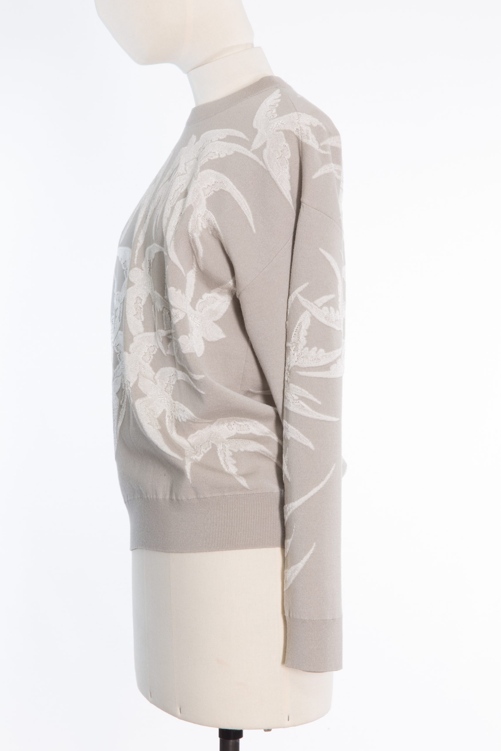 Alexander McQueen Wool and silk jumper with jacquard knit technique Alexander McQueen Wool and silk jumper with jacquard knit technique