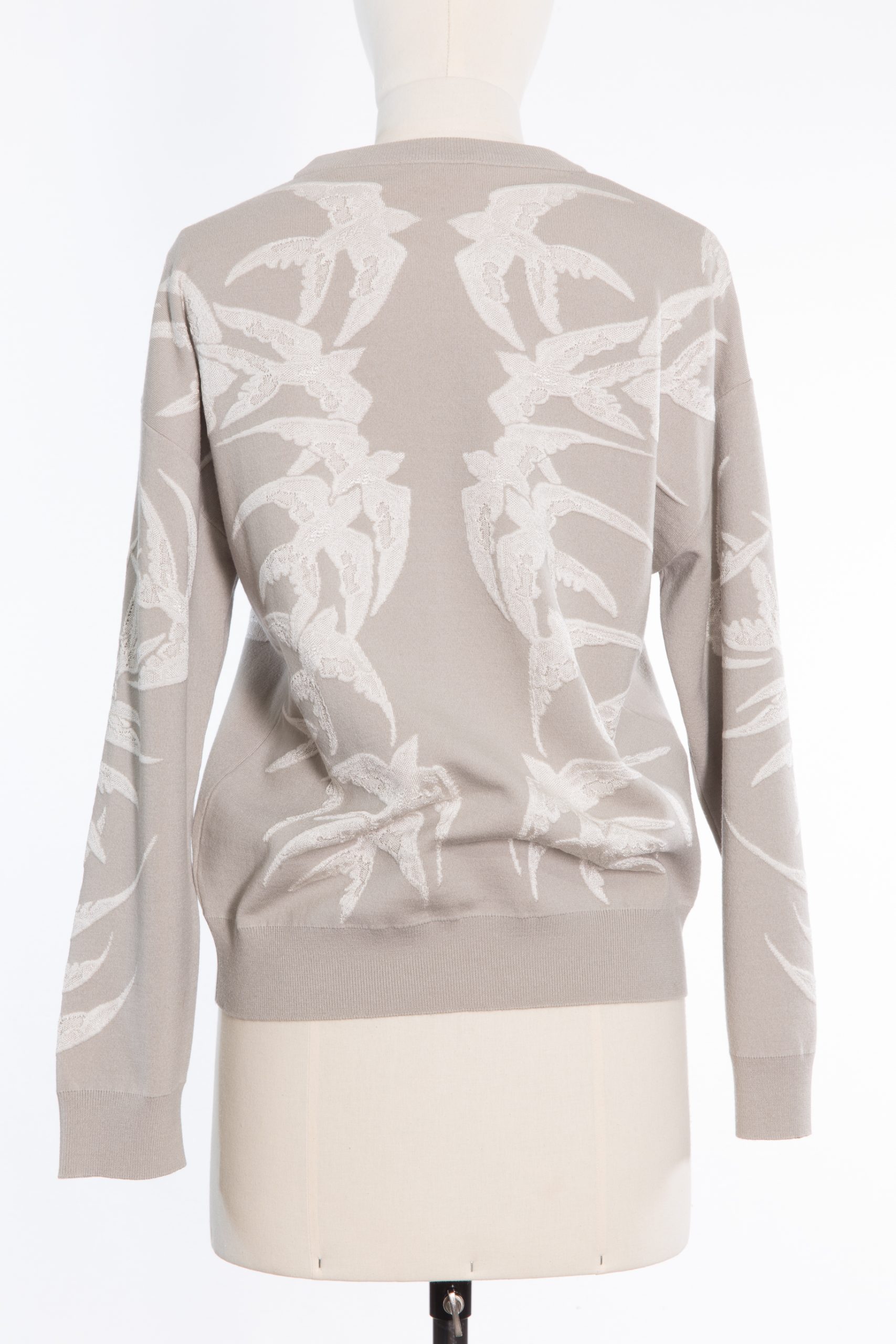 Alexander McQueen Wool and silk jumper with jacquard knit technique Alexander McQueen Wool and silk jumper with jacquard knit technique