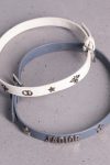 Christian Dior Leather Bracelets – Grey & White Christian Dior Leather Bracelets – Grey & White