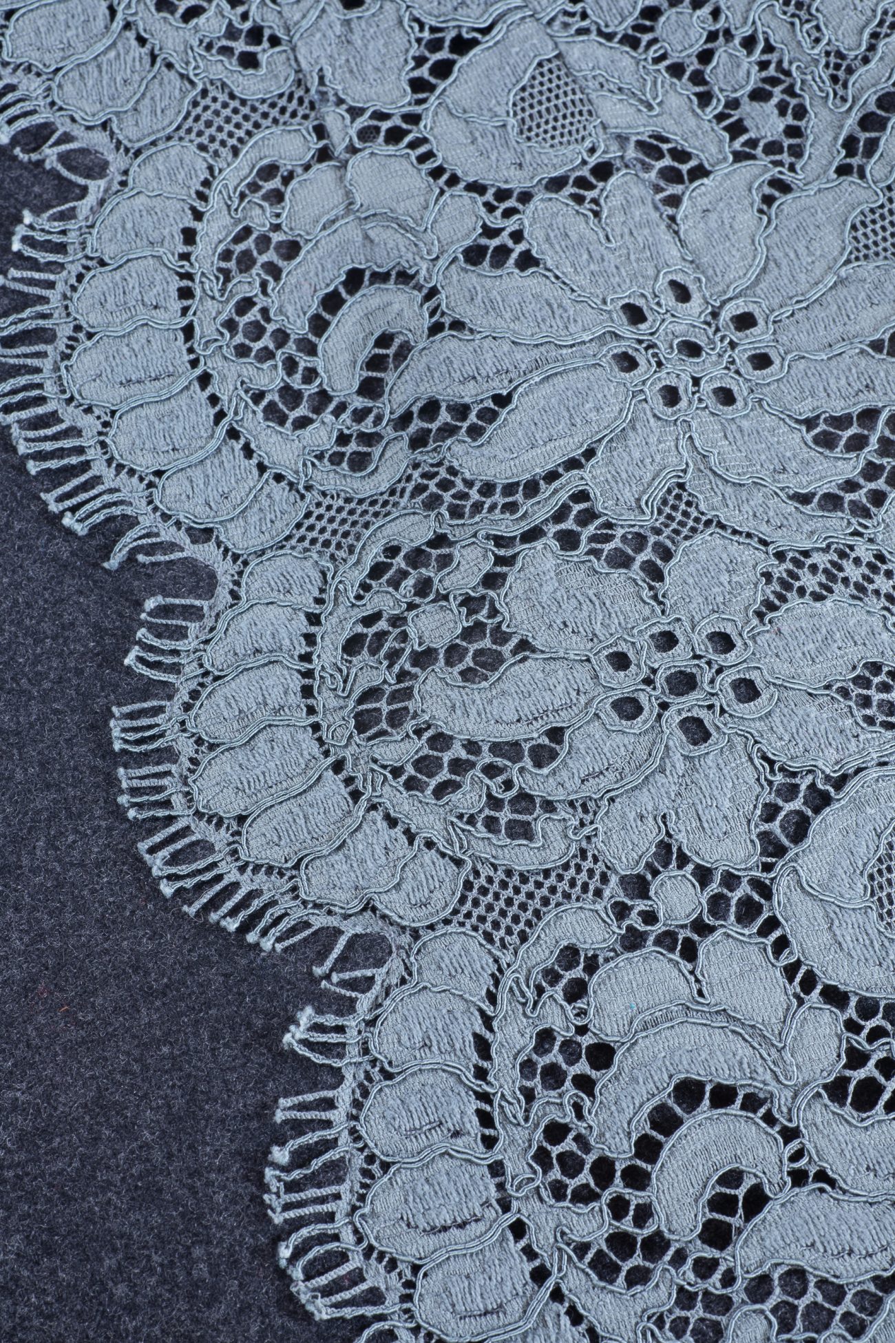 Dolce & Gabbana Lace-Trimmed Wool Mini Skirt