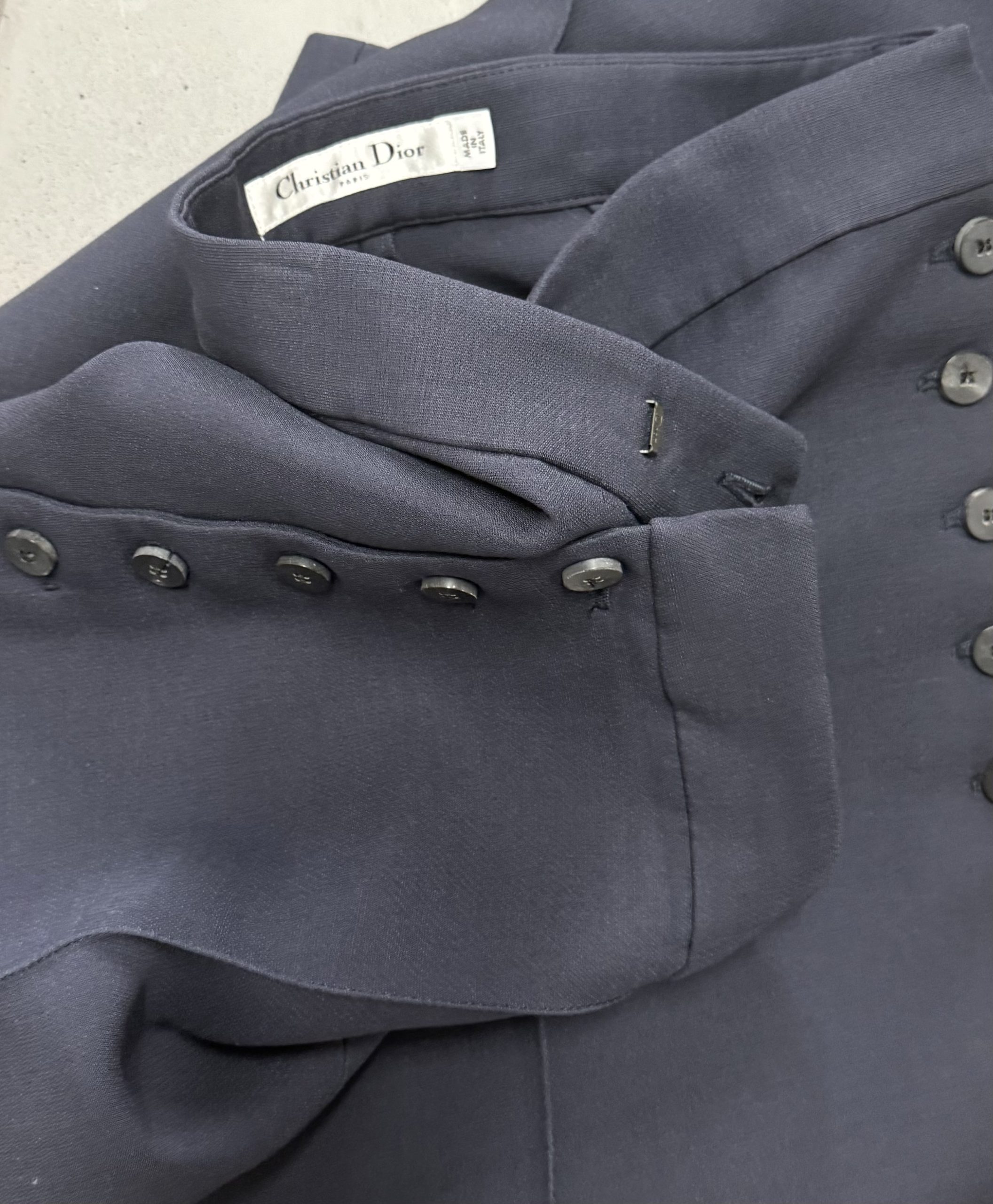 Christian Dior Cropped Wool & Silk Trousers