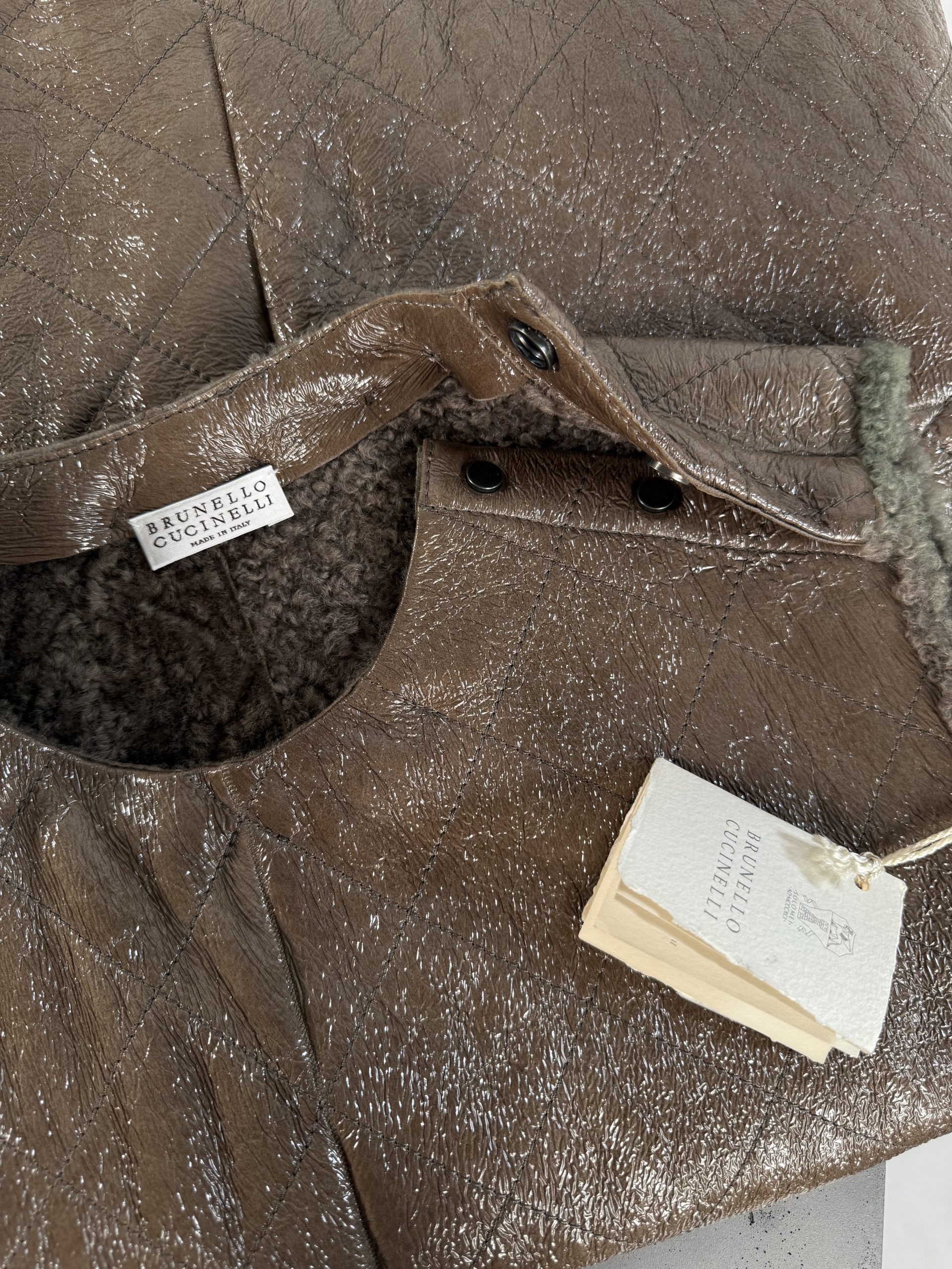 Brunello Cucinelli Glossy Fur Vest