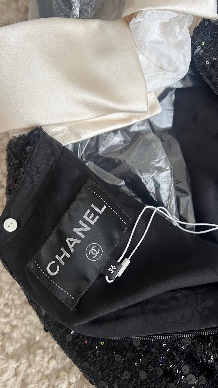 CHANEL TWEED DRESS, FR36 Fantasy Glitter Tweed Mini from Fall/Winter