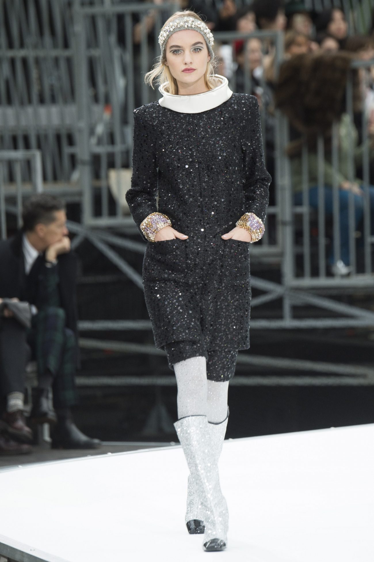 CHANEL TWEED DRESS, FR36 Fantasy Glitter Tweed Mini from Fall/Winter