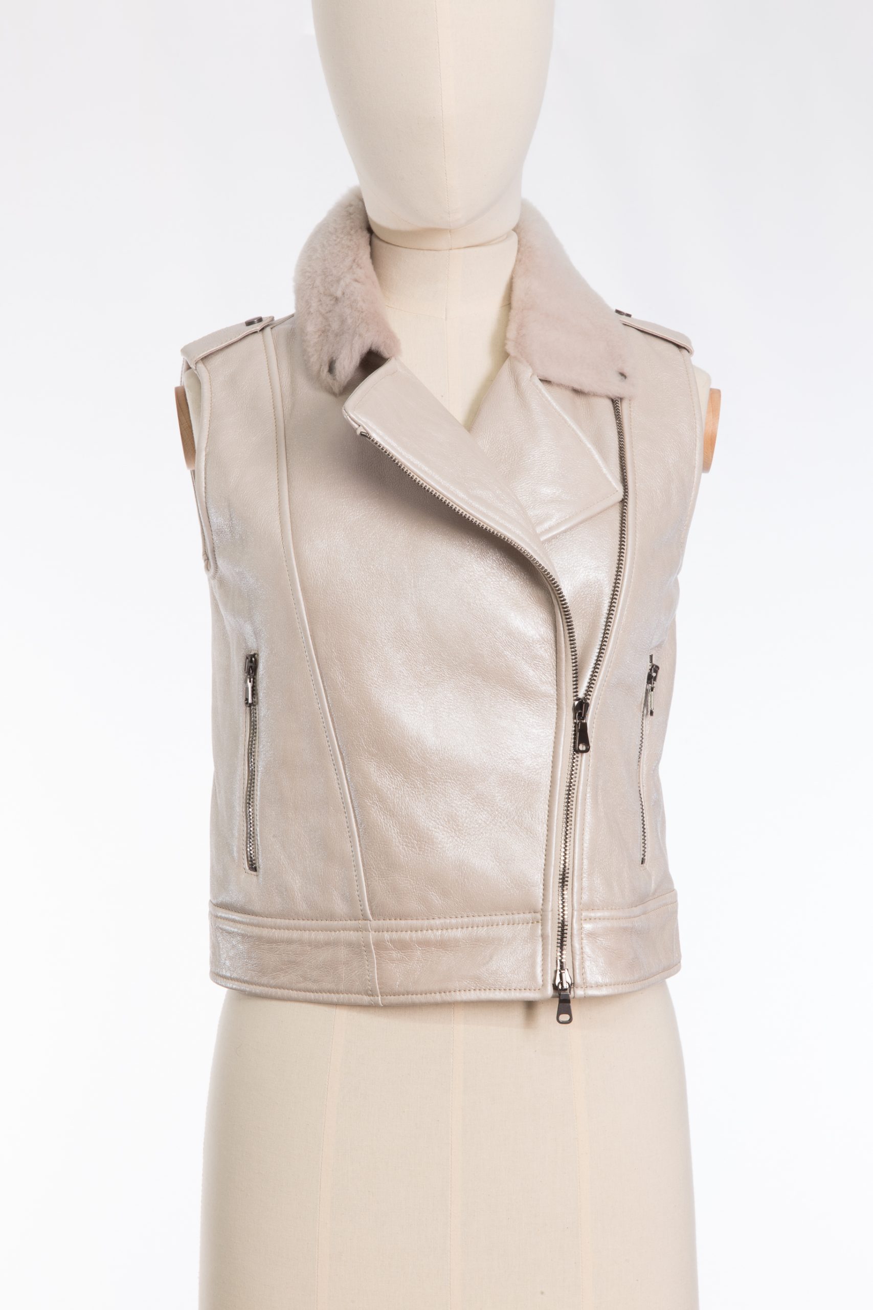 Brunello Cucinelli “For Humanity” Shearling Leather Vest