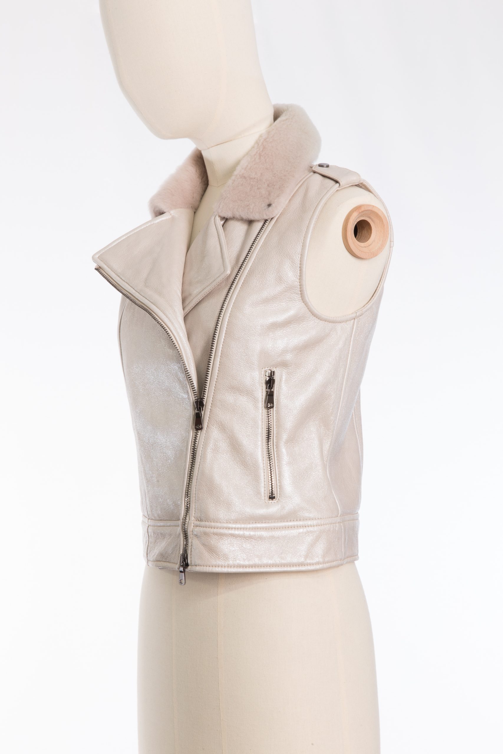Brunello Cucinelli “For Humanity” Shearling Leather Vest