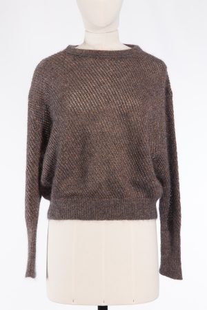 Brunello Cucinelli Open-Knit Shimmer Sweater