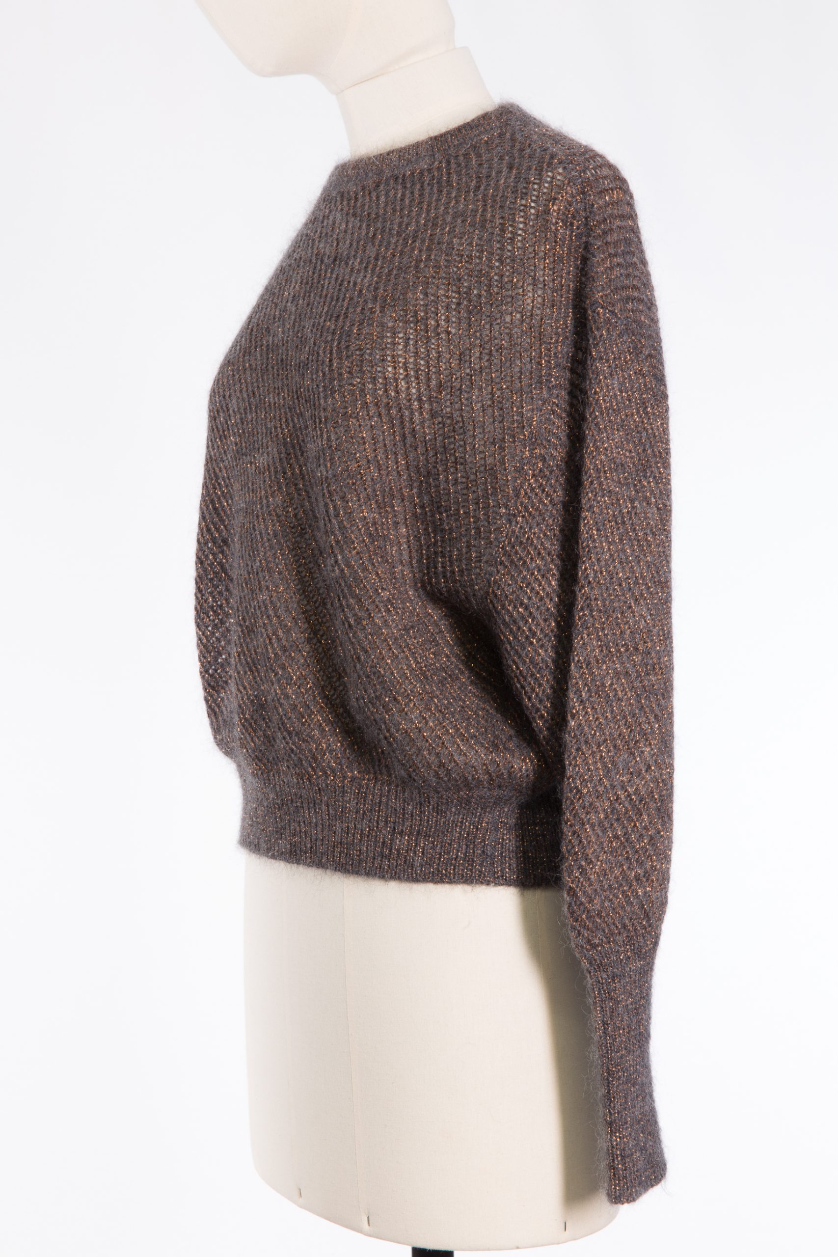 Brunello Cucinelli Open-Knit Shimmer Sweater Brunello Cucinelli Open-Knit Shimmer Sweater