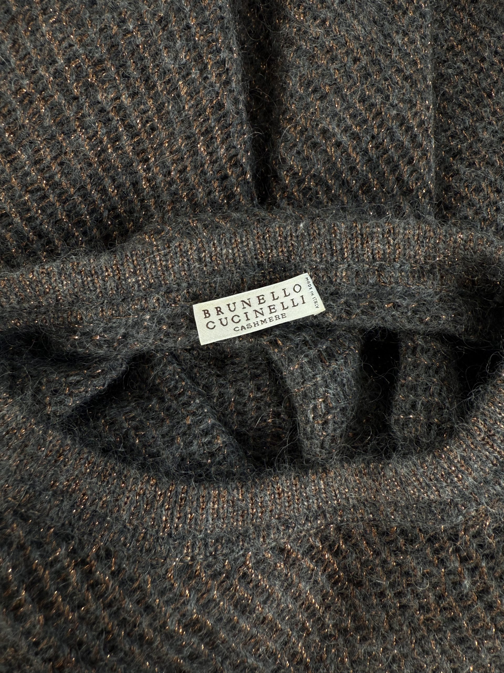 Brunello Cucinelli Open-Knit Shimmer Sweater Brunello Cucinelli Open-Knit Shimmer Sweater