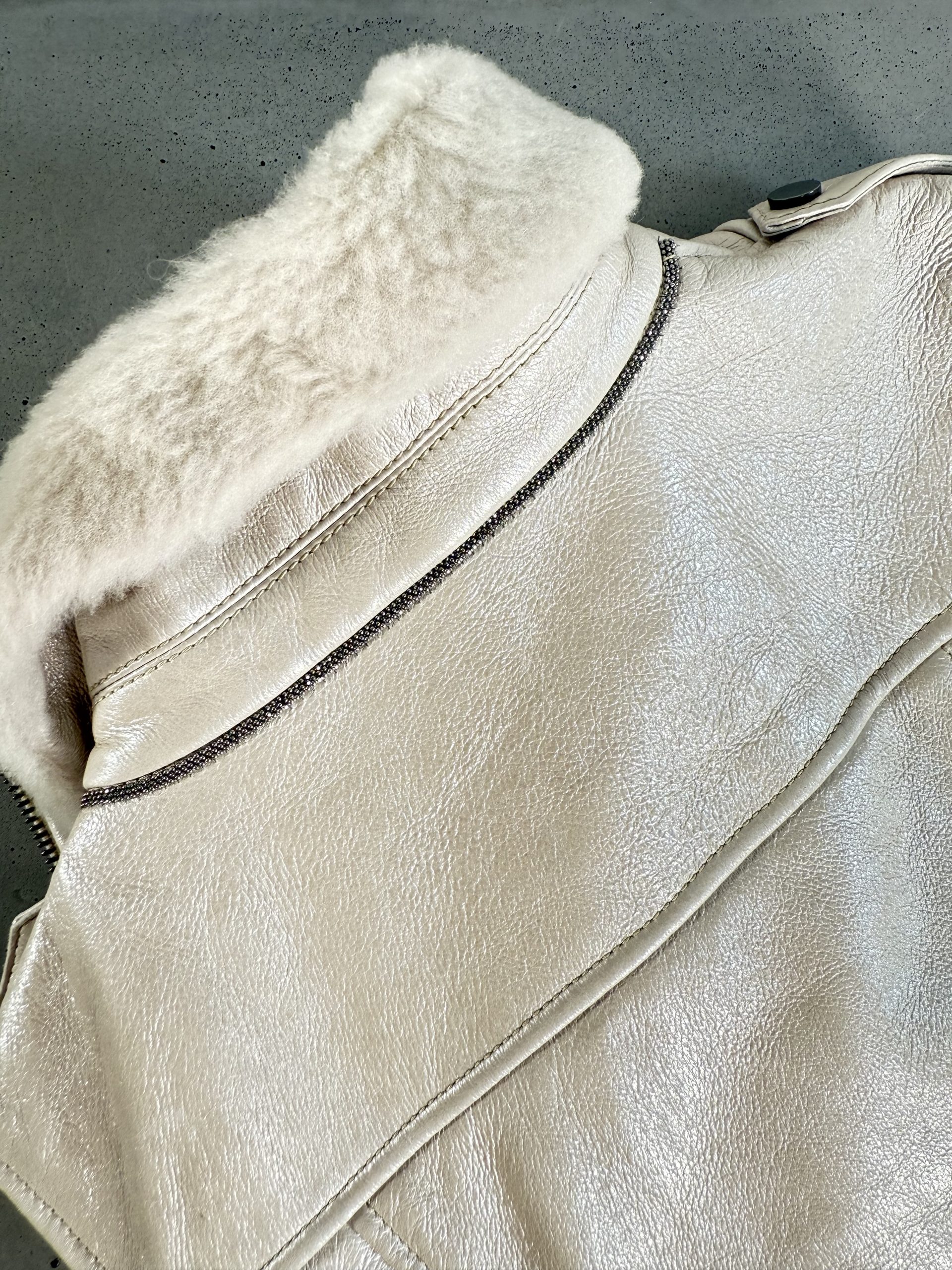 Brunello Cucinelli “For Humanity” Shearling Leather Vest