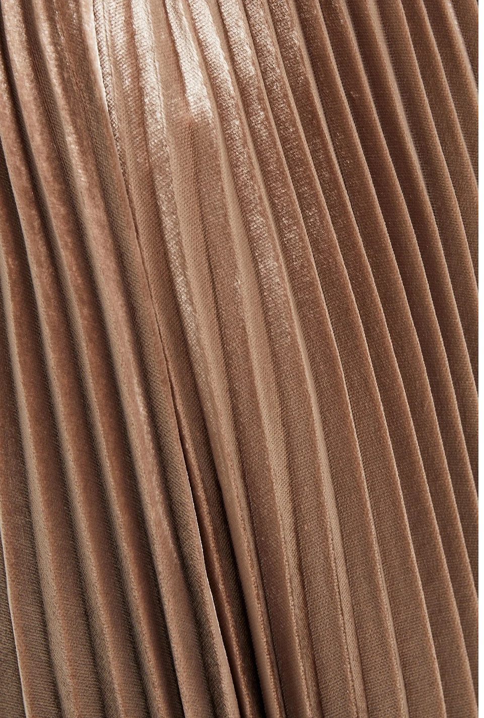 VALENTINO SKIRT, Pleated velvet skirt with leather belt