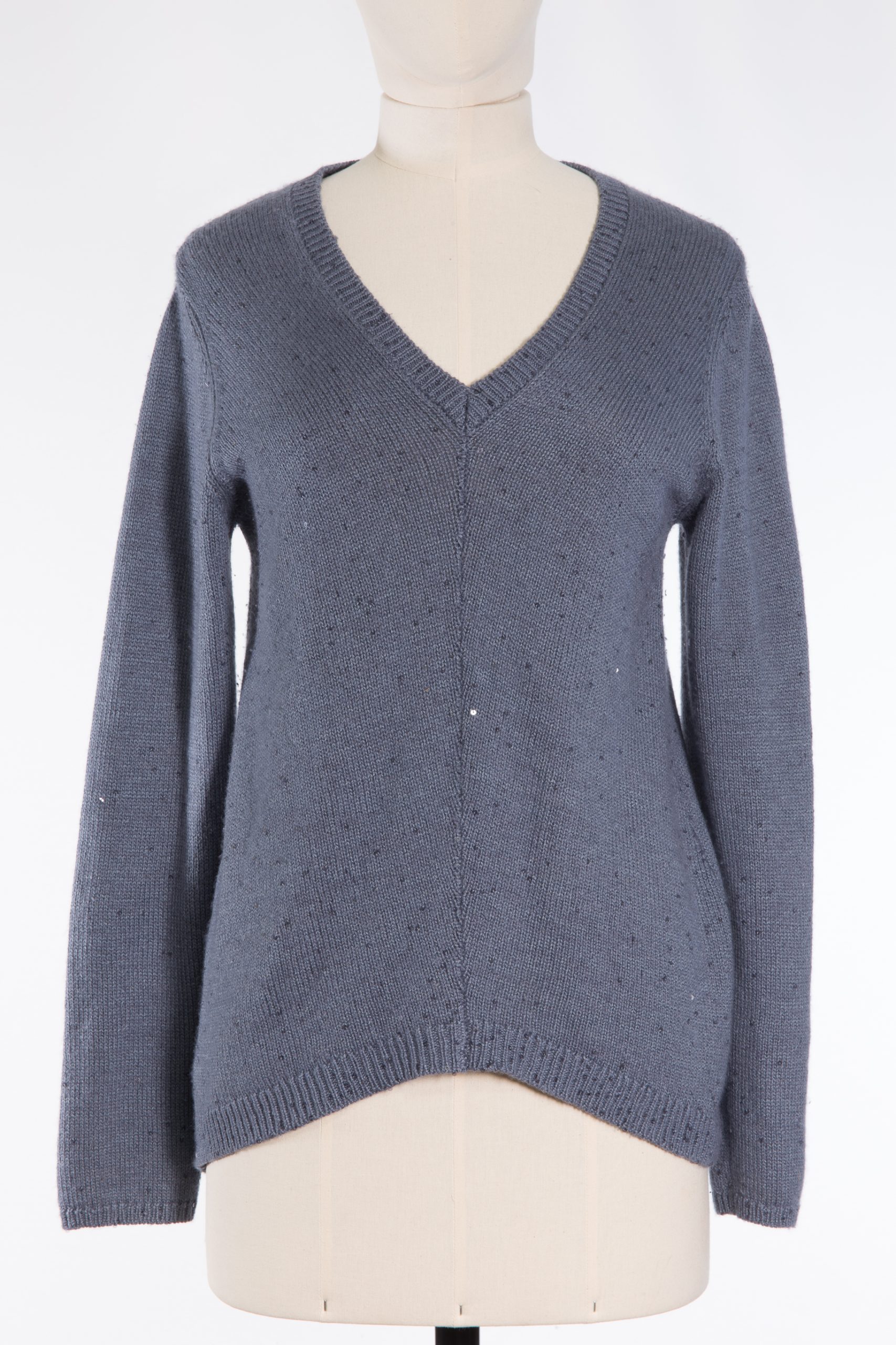 Brunello Cucinelli Cashmere Sequin V-Neck Sweater Brunello Cucinelli Cashmere Sequin V-Neck Sweater
