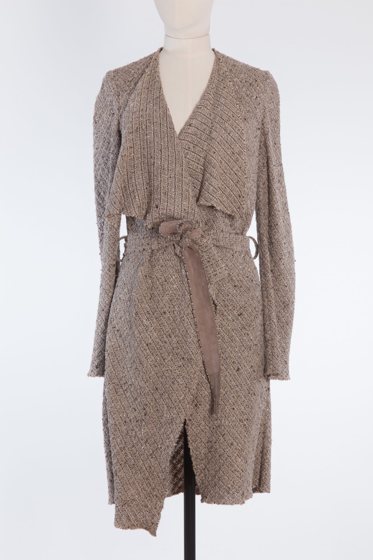 Asymmetric Belted Knit Cardigan Coat – Ralph Lauren Purple Label Asymmetric Belted Knit Cardigan Coat – Ralph Lauren Purple Label