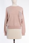 Brunello Cucinelli Cashmere Sweater in Dusty Rose monili beads pocket Brunello Cucinelli Cashmere Sweater in Dusty Rose monili beads pocket