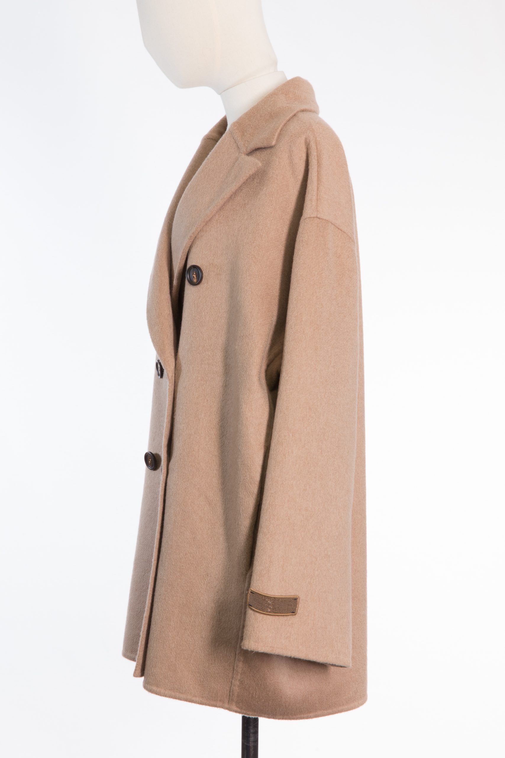 Cashmere Double-Breasted Coat by Brunello Cucinelli