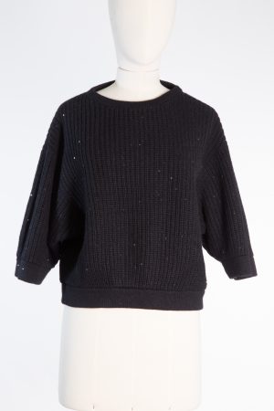 Cashmere & Silk Sequin Sweater by Brunello Cucinelli