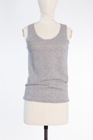 Fabiana Filippi Light Grey Wool Tank Top