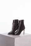 Balmain Limited Edition Suede Lace-Up Heeled Sandal Boots Balmain Limited Edition Suede Lace-Up Heeled Sandal Boots