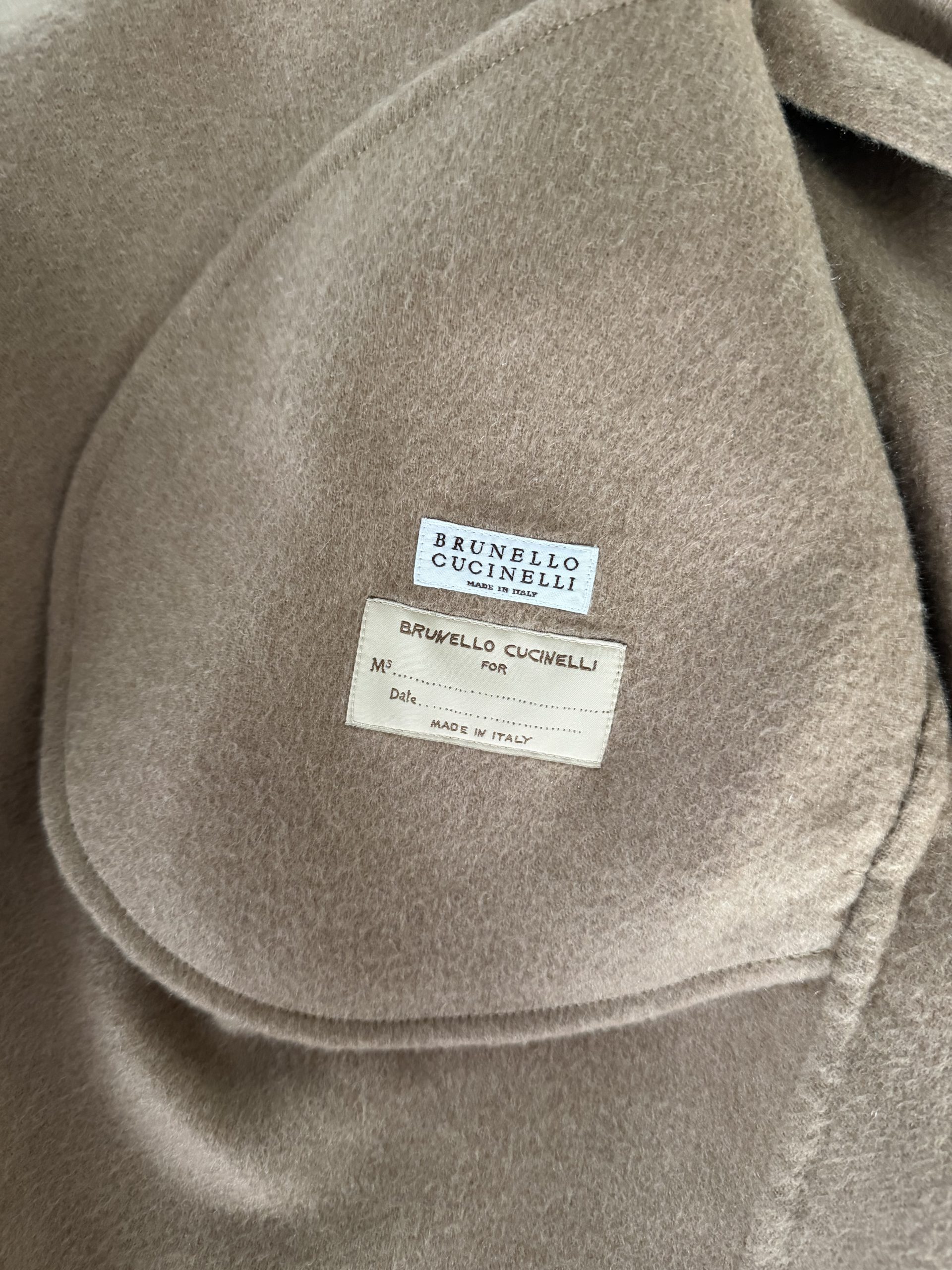 Cashmere Double-Breasted Coat by Brunello Cucinelli
