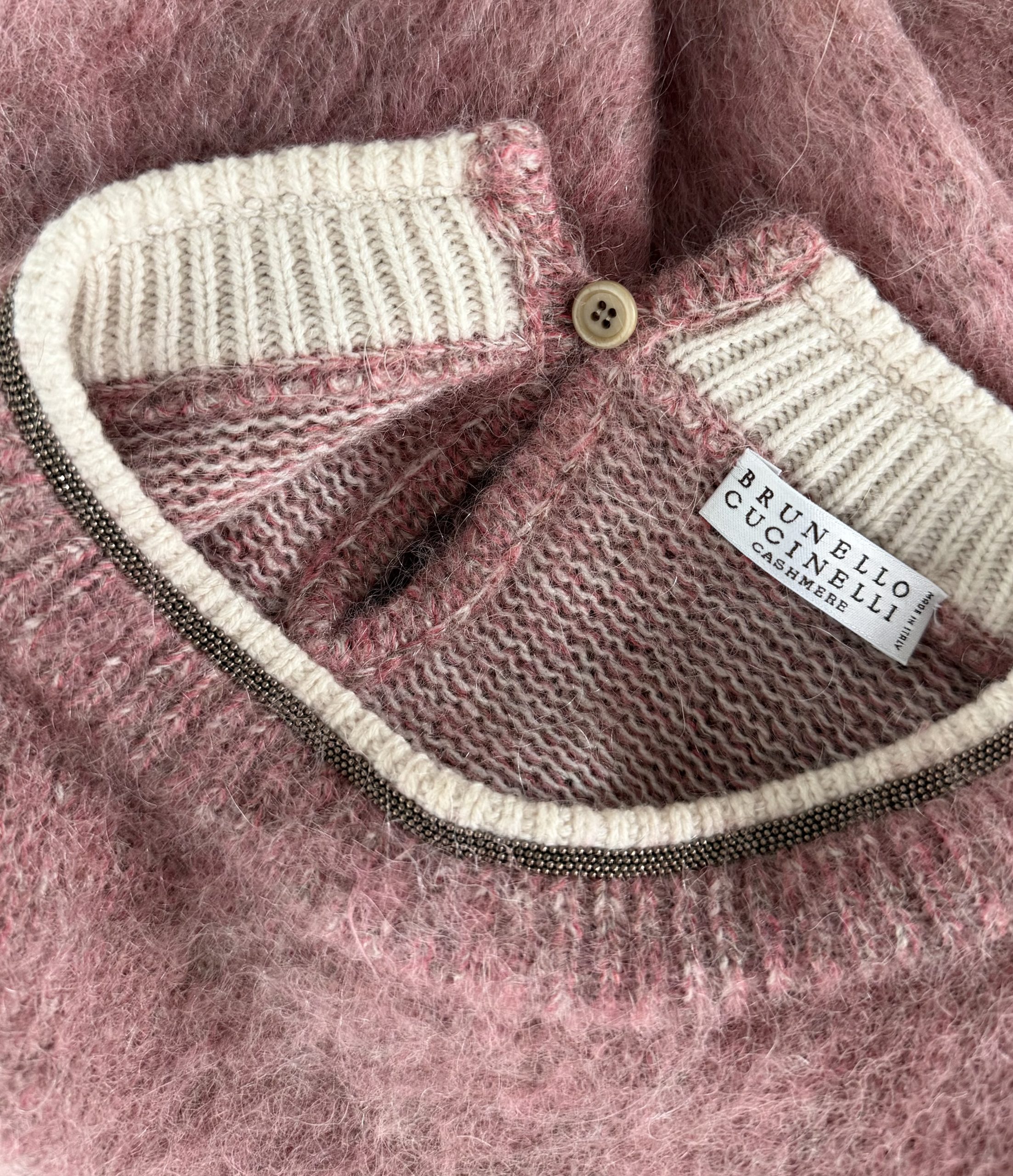 Brunello Cucinelli Monili beads cashmere&wool sweater