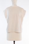 Floral Embossed Cashmere Sleeveless Top Brunello Cucinelli Floral Embossed Cashmere Sleeveless Top Brunello Cucinelli