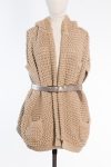 Brunello Cucinelli Oversized Cotton Knit Hooded Cardigan Brunello Cucinelli Oversized Cotton Knit Hooded Cardigan