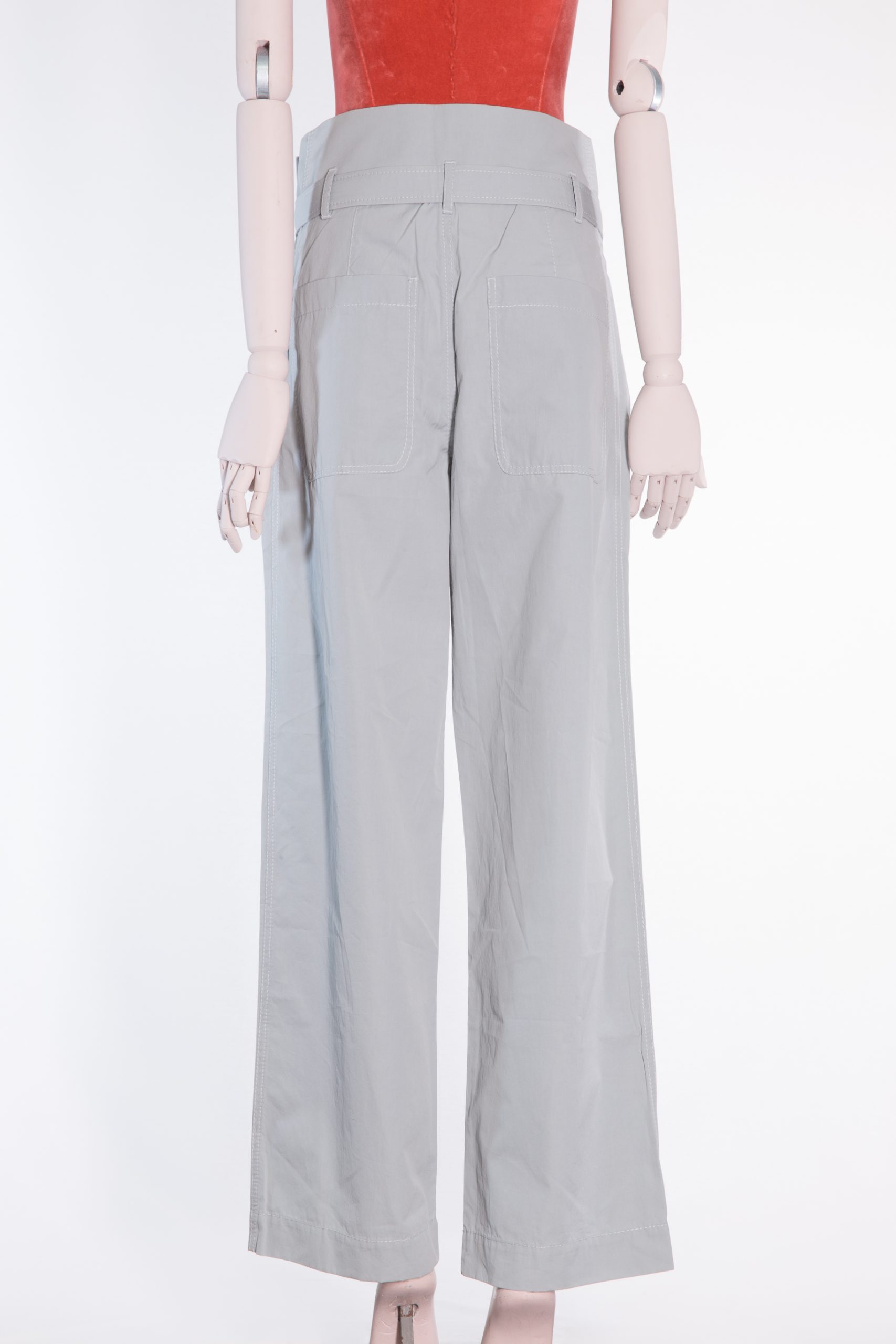 Brunello Cucinelli High-Waisted Cotton Wide-Leg Trousers