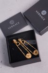 Versace Medusa Safety Pin Drop Earrings Versace Medusa Safety Pin Drop Earrings