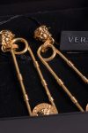 Versace Medusa Safety Pin Drop Earrings Versace Medusa Safety Pin Drop Earrings