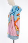Versace Limited Edition Marine Print Hooded Sweatshirt Tunic Versace Limited Edition Marine Print Hooded Sweatshirt Tunic