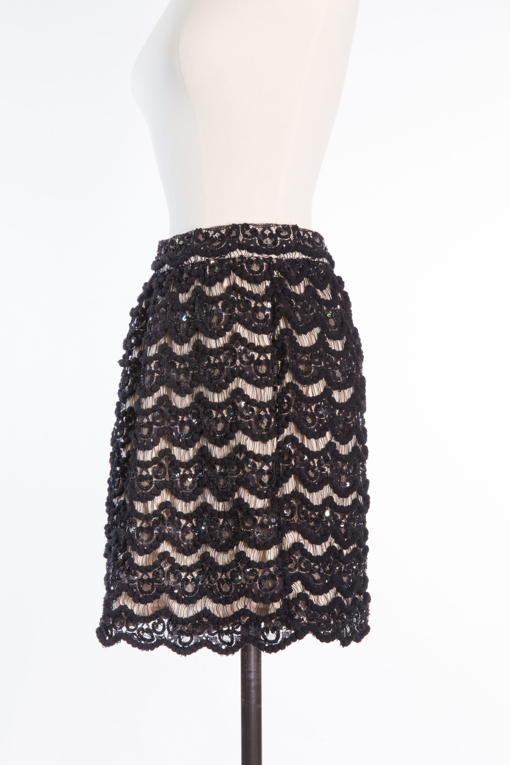 Alice + Olivia Lace Sequin Mini Skirt Alice + Olivia Lace Sequin Mini Skirt