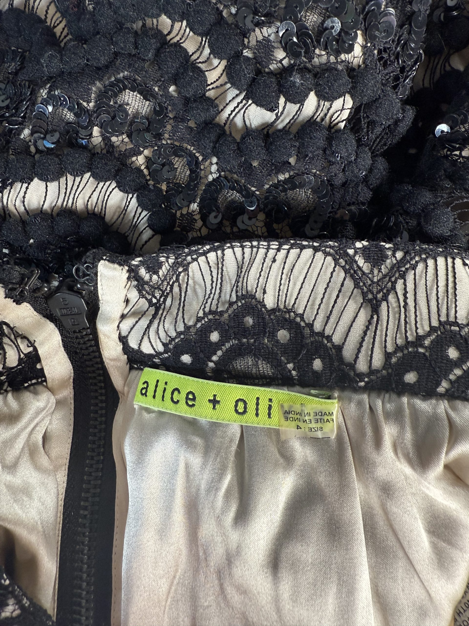 Alice + Olivia Lace Sequin Mini Skirt Alice + Olivia Lace Sequin Mini Skirt