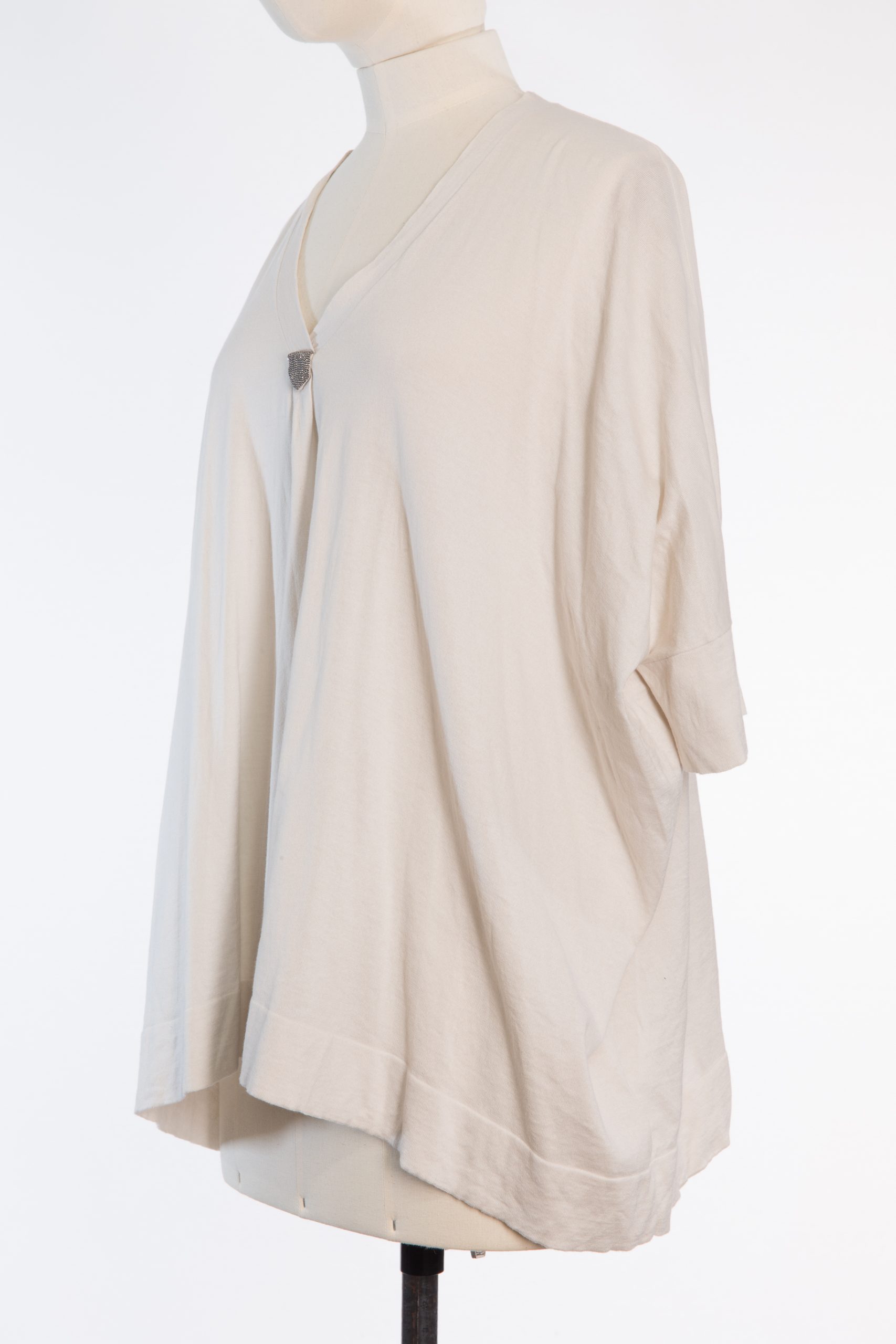 Brunello Cucinelli Oversized Monili Cotton Blouse – Lightweight Italian Luxury in 100% Cotton