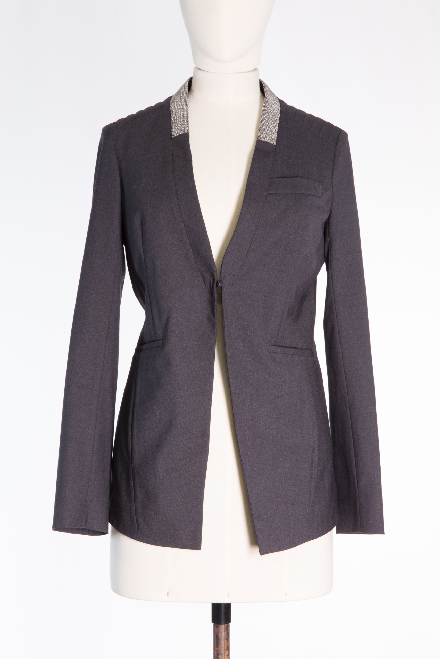 BRUNELLO CUCINELLI Tailored Blazer with Monili Trim