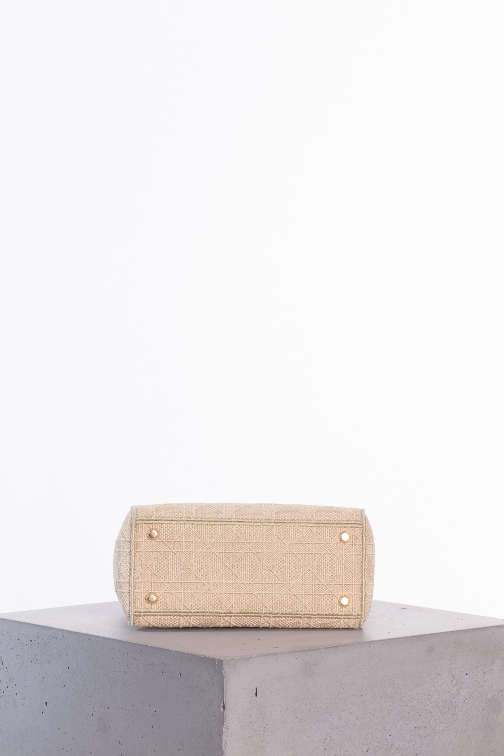 Christian Dior Medium Lady D-Lite Bag Cannage Beige