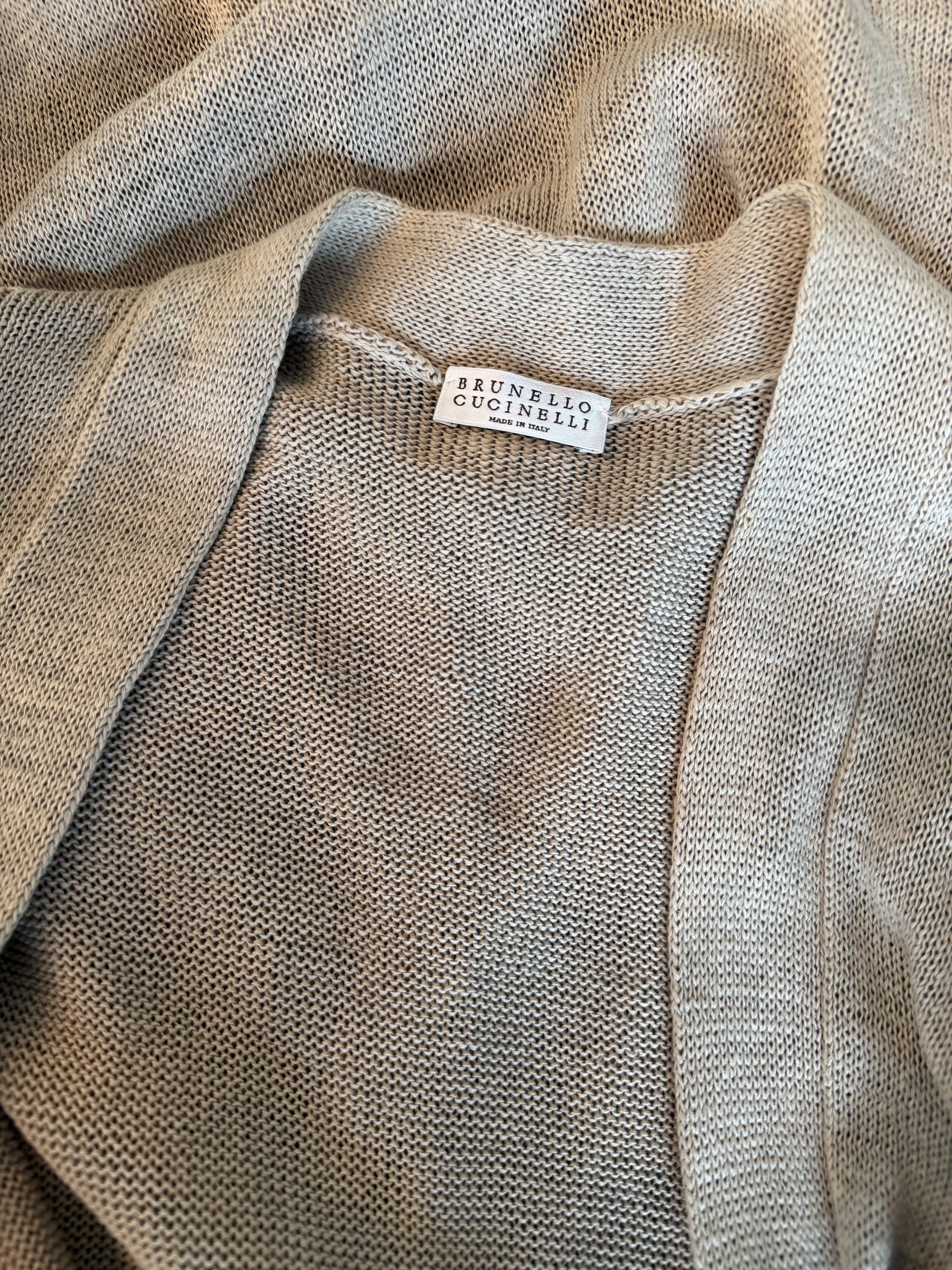 Brunello Cucinelli Lightweight Cotton Wrap Cardigan — Effortless Spring/Summer Layer Brunello Cucinelli Lightweight Cotton Wrap Cardigan — Effortless Spring/Summer Layer
