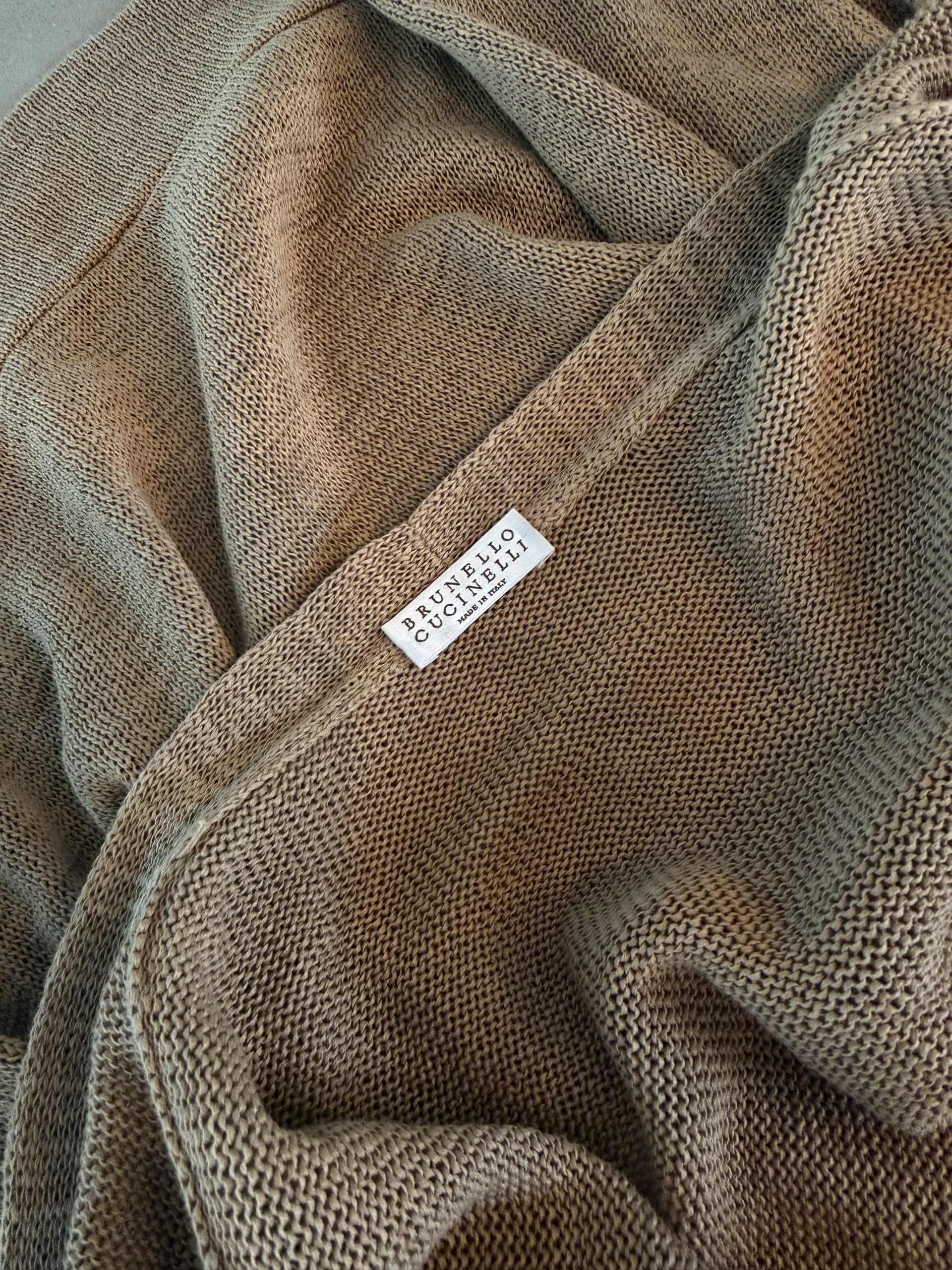 BRUNELLO CUCINELLI Lightweight Cotton Cardigan with Monili Detail