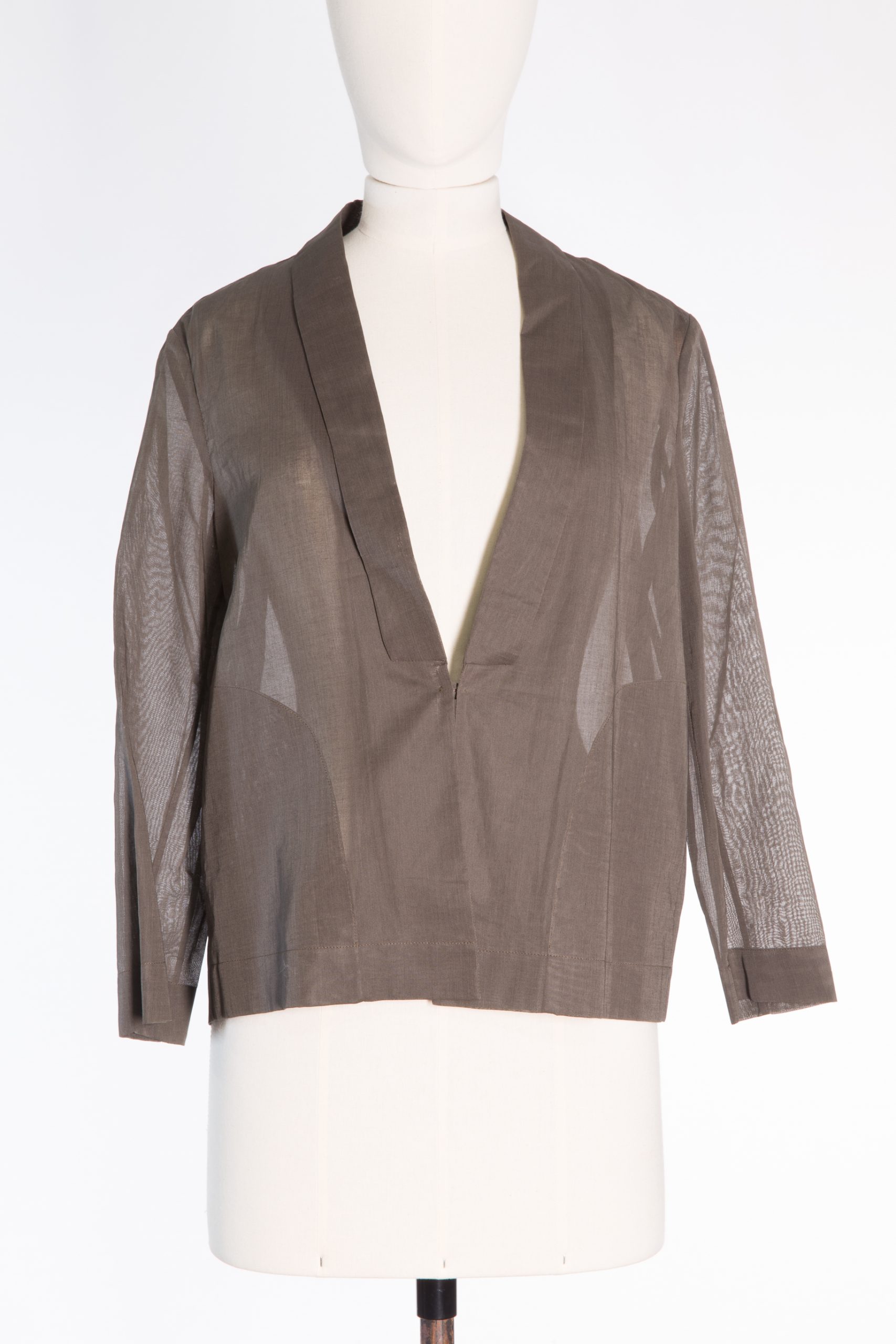 Brunello Cucinelli Sheer Cotton Blouse / Lightweight Jacket Brunello Cucinelli Sheer Cotton Blouse / Lightweight Jacket