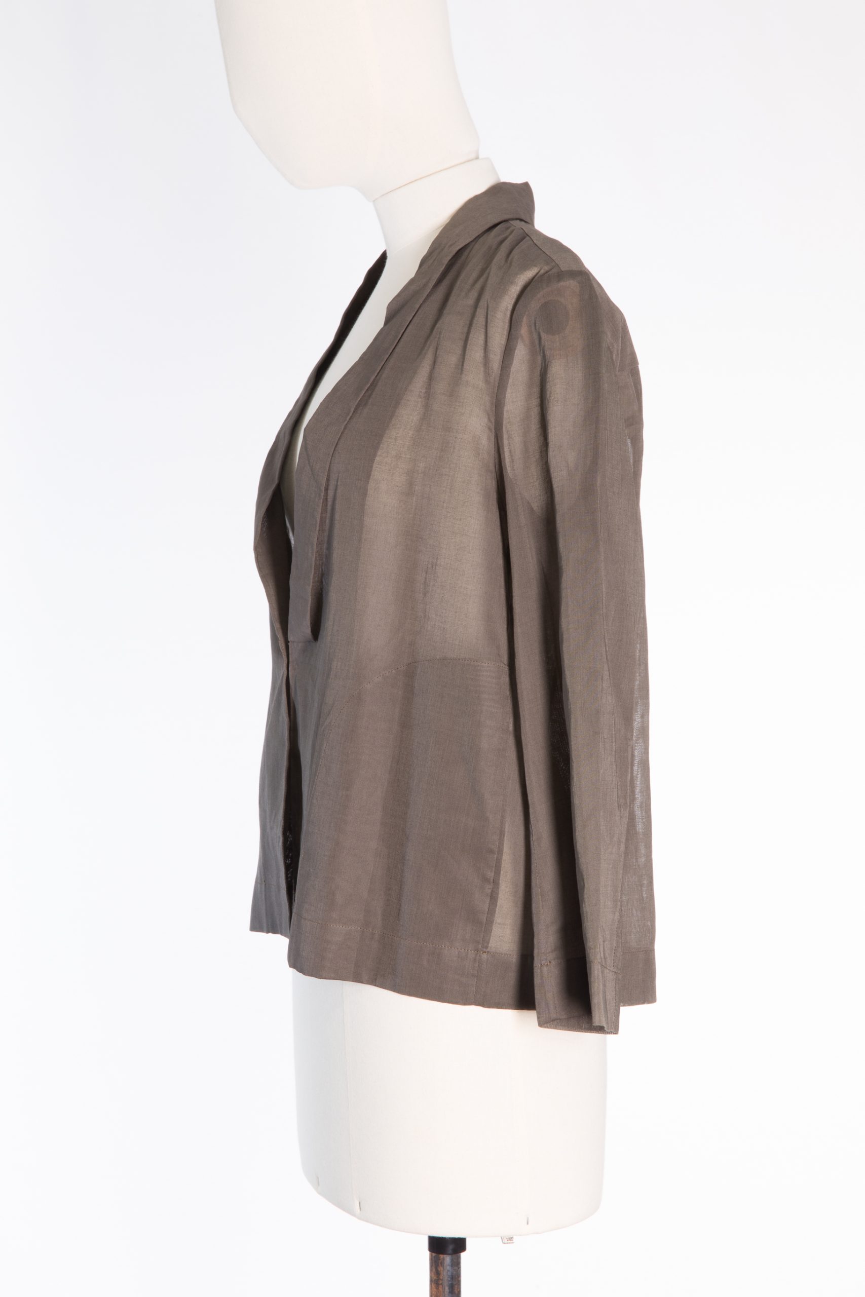 Brunello Cucinelli Sheer Cotton Blouse / Lightweight Jacket Brunello Cucinelli Sheer Cotton Blouse / Lightweight Jacket