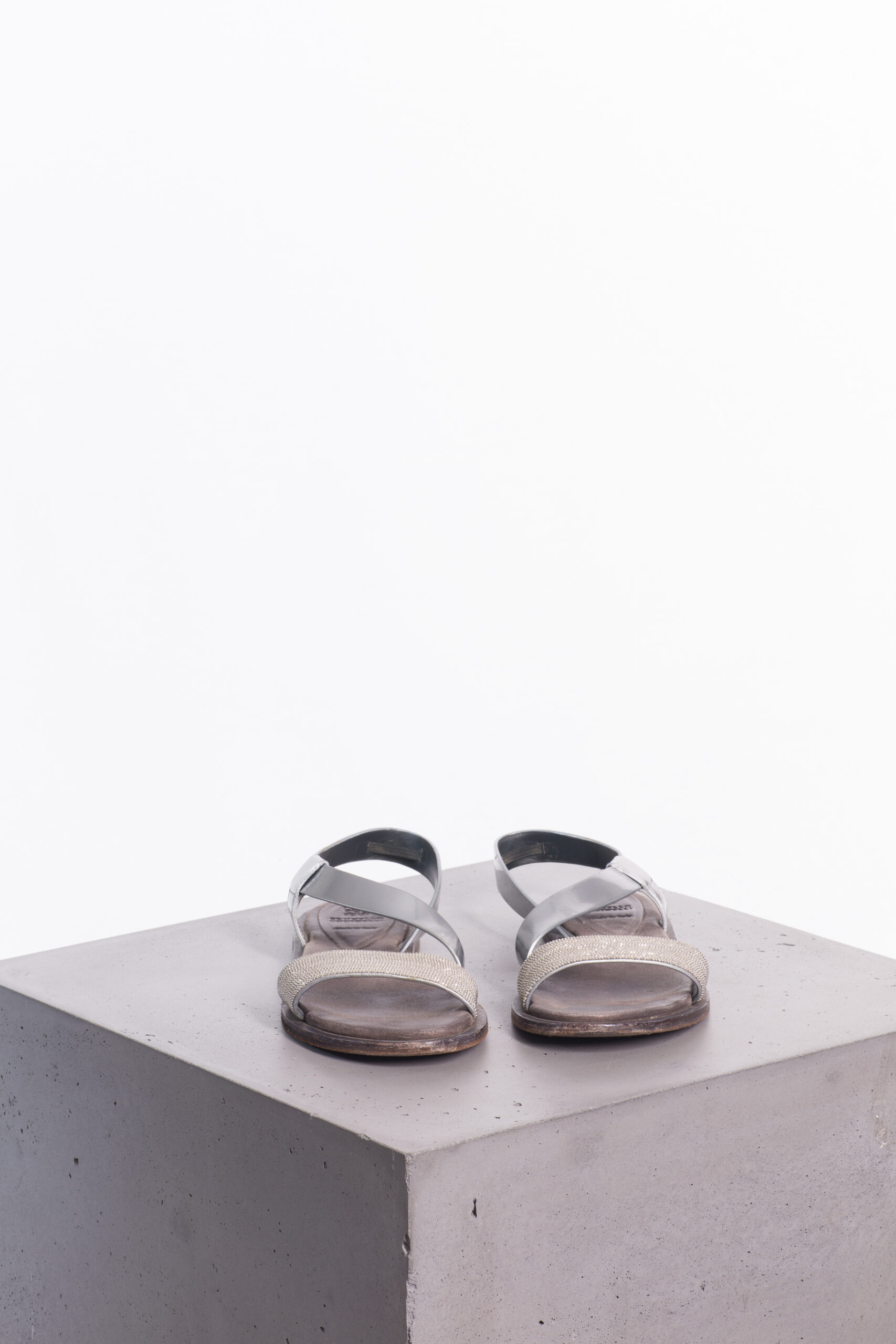 Brunello Cucinelli Monili Leather Sandals Brunello Cucinelli Monili Leather Sandals