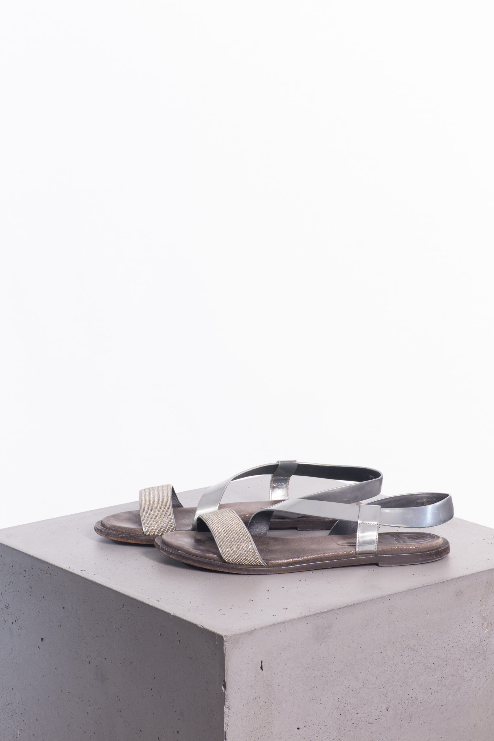 Brunello Cucinelli Monili Leather Sandals Brunello Cucinelli Monili Leather Sandals
