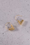 Louis Vuitton Limited Edition Gold-Tone V Hoop Earrings Louis Vuitton Limited Edition Gold-Tone V Hoop Earrings