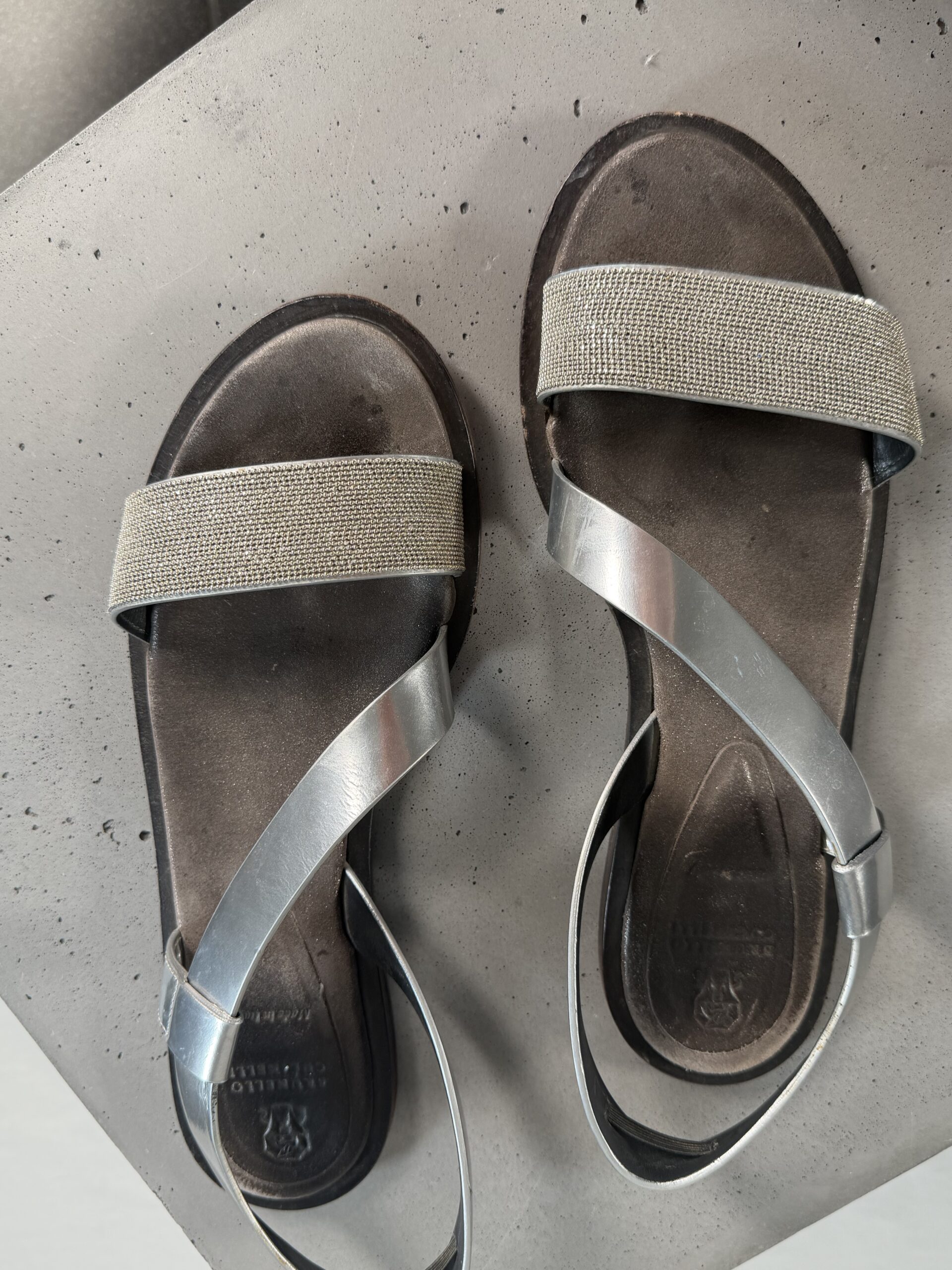 Brunello Cucinelli Monili Leather Sandals Brunello Cucinelli Monili Leather Sandals