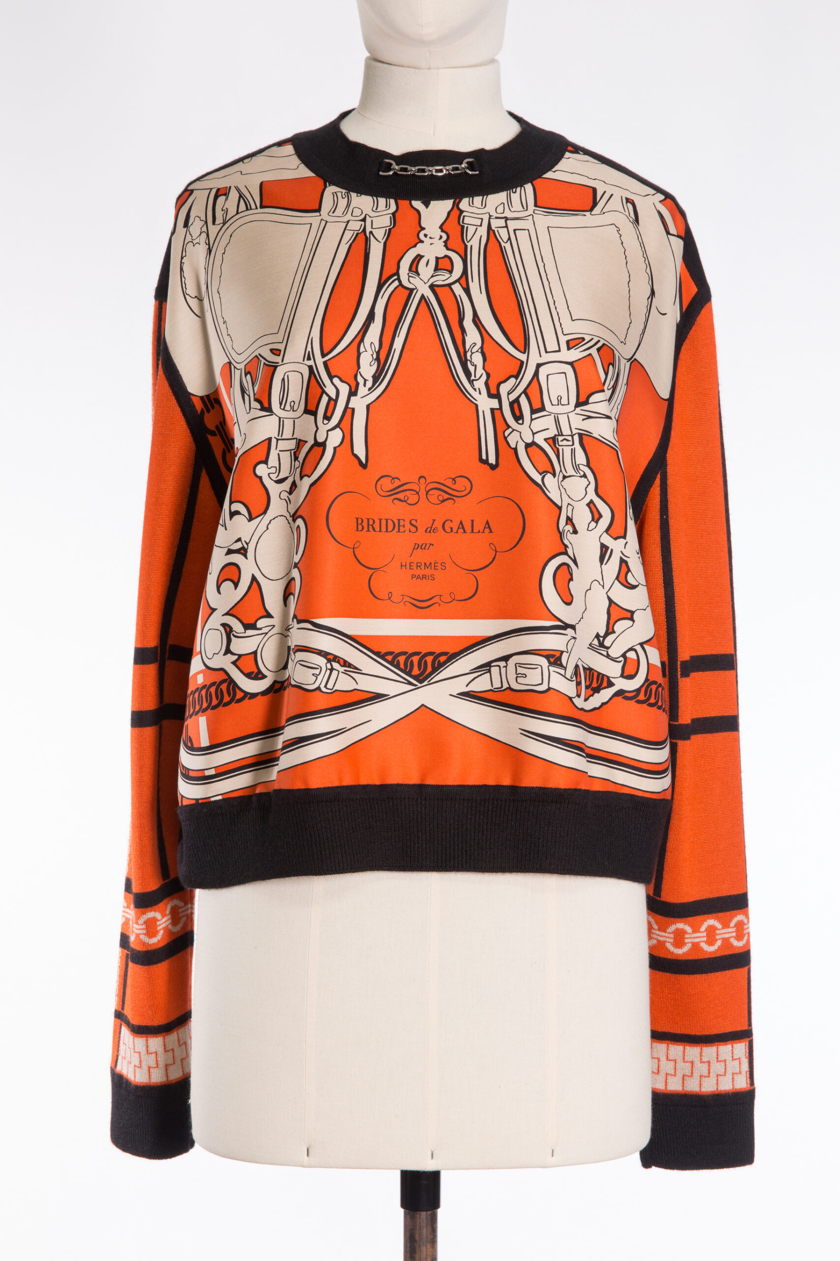 Hermes Brides de Gala-silk & cashmere knit top Hermes Brides de Gala-silk & cashmere knit top