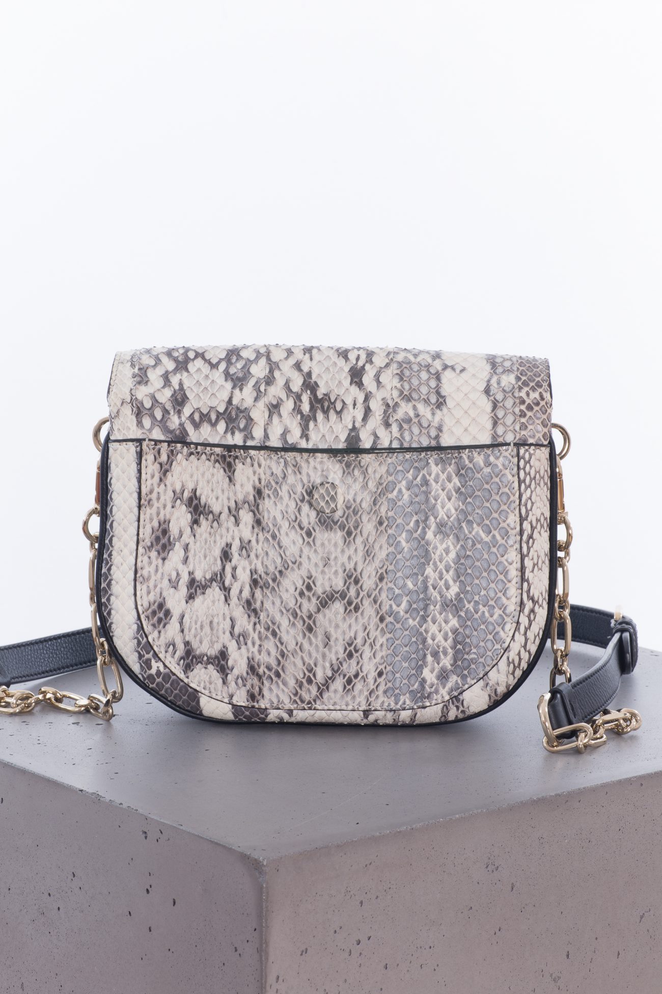 TOD’S T-RING CROSSBODY PYTHON LEATHER BAG